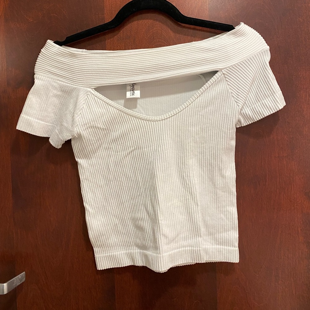 Off-white off the shoulder top